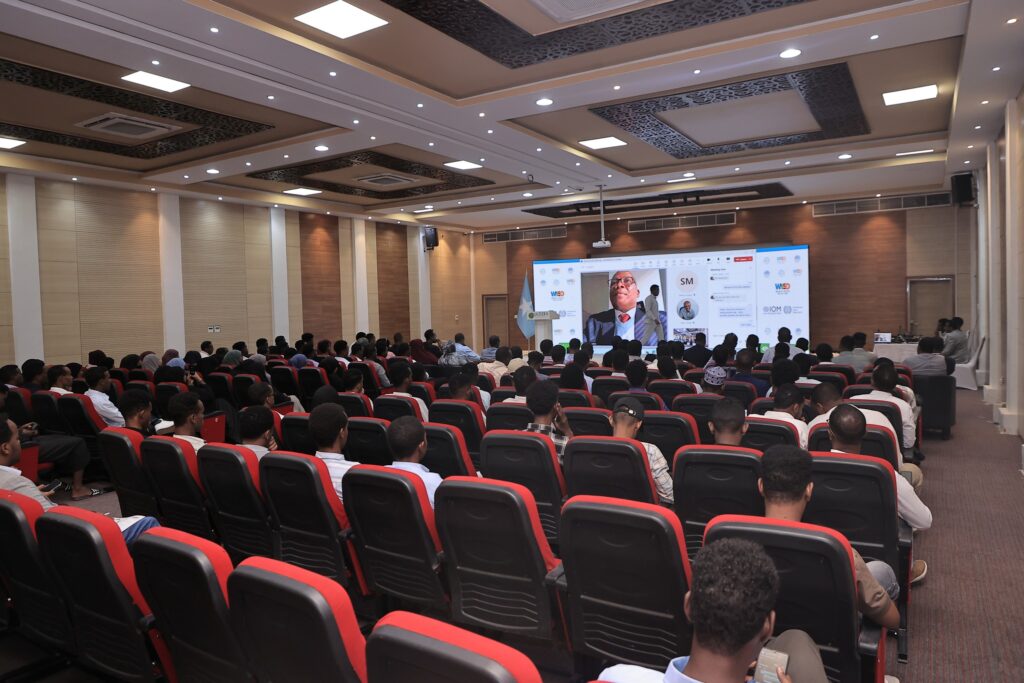 World Youth Skills Day 2024 in Mogadishu: a question and answer session designed so young participants could put their concerns directly to ministry and agency representatives.